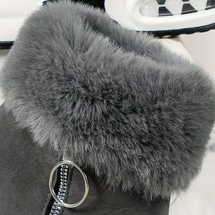 Damen Gefütterte Winterstiefel mit Luftkissen-Dämpfung Rutschfester Plateausohle