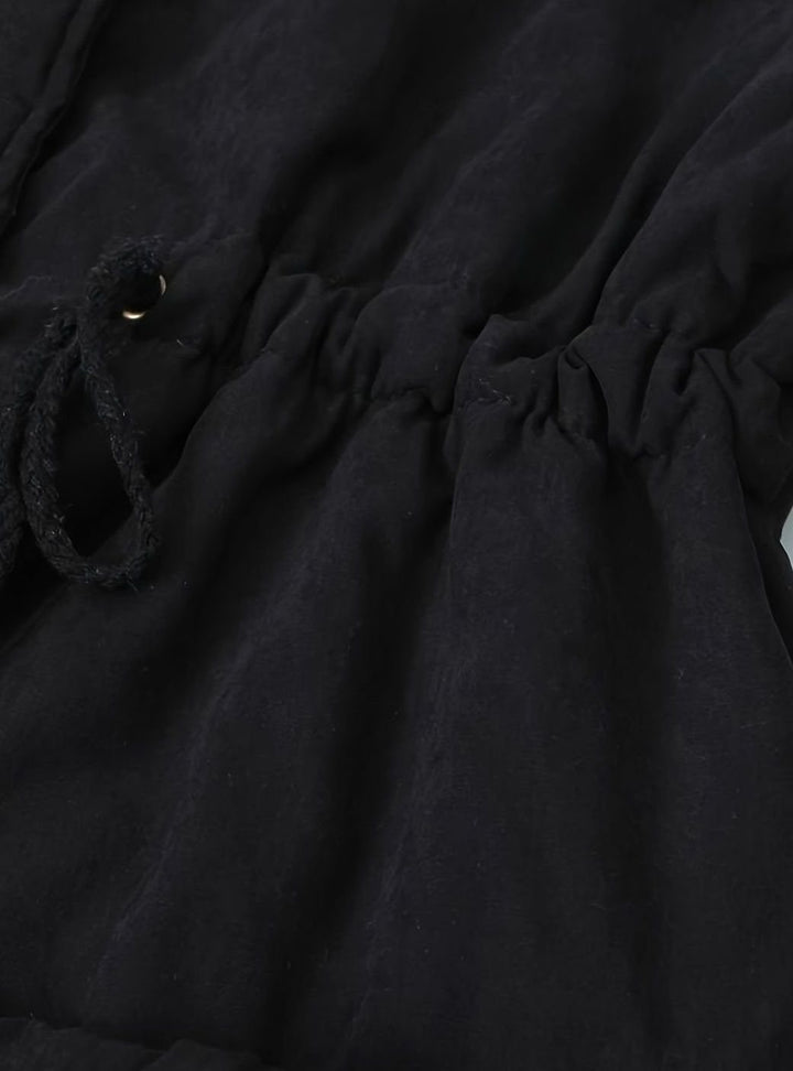 Damen Gefütterter Winter-Parka mit Teddykragen und Tunnelzug
