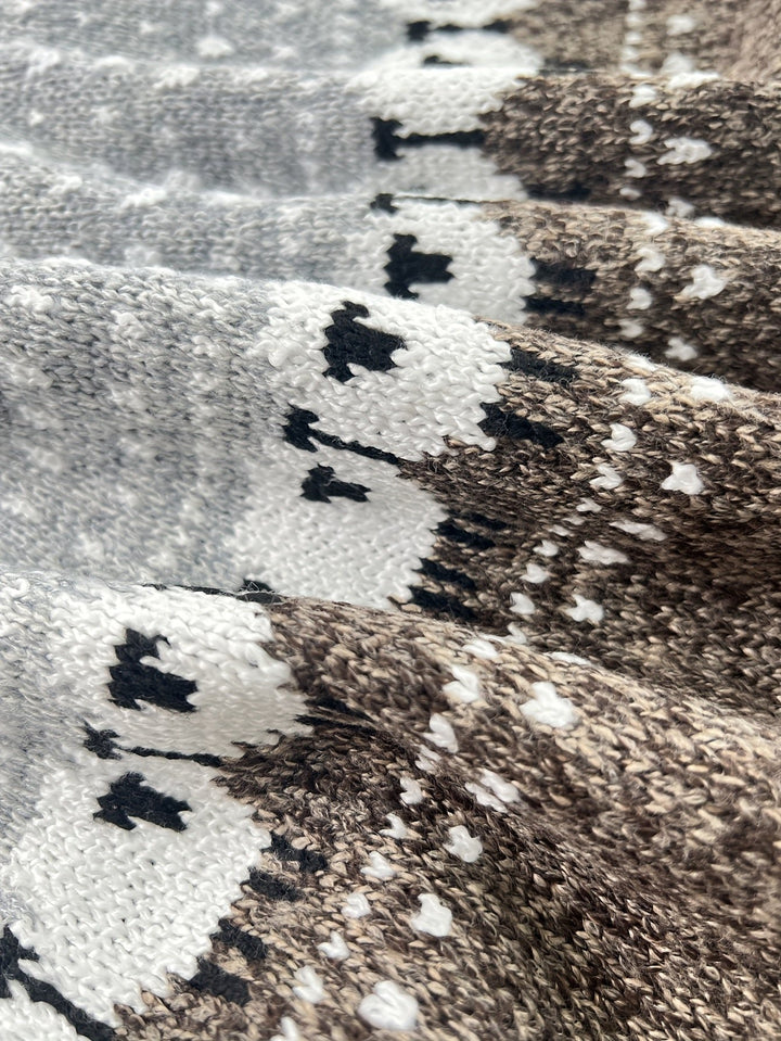 Damen Grobstrick-Pullover mit Schaf-Jacquardmuster