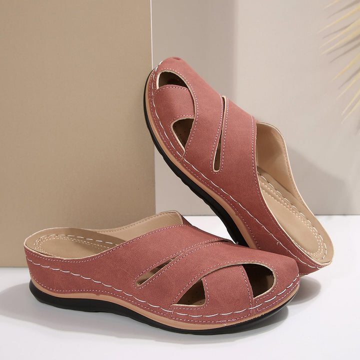 Damen Komfort Atmungsaktive Slip-On Sandalen - Pink