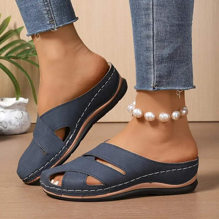 Damen Komfort Atmungsaktive Slip-On Sandalen
