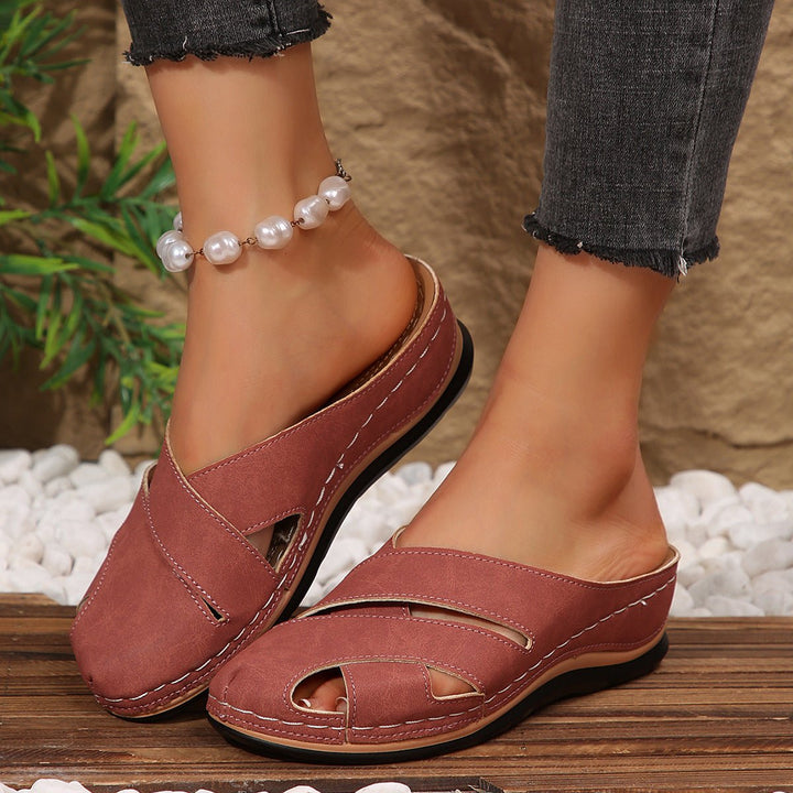 Damen Komfort Atmungsaktive Slip-On Sandalen