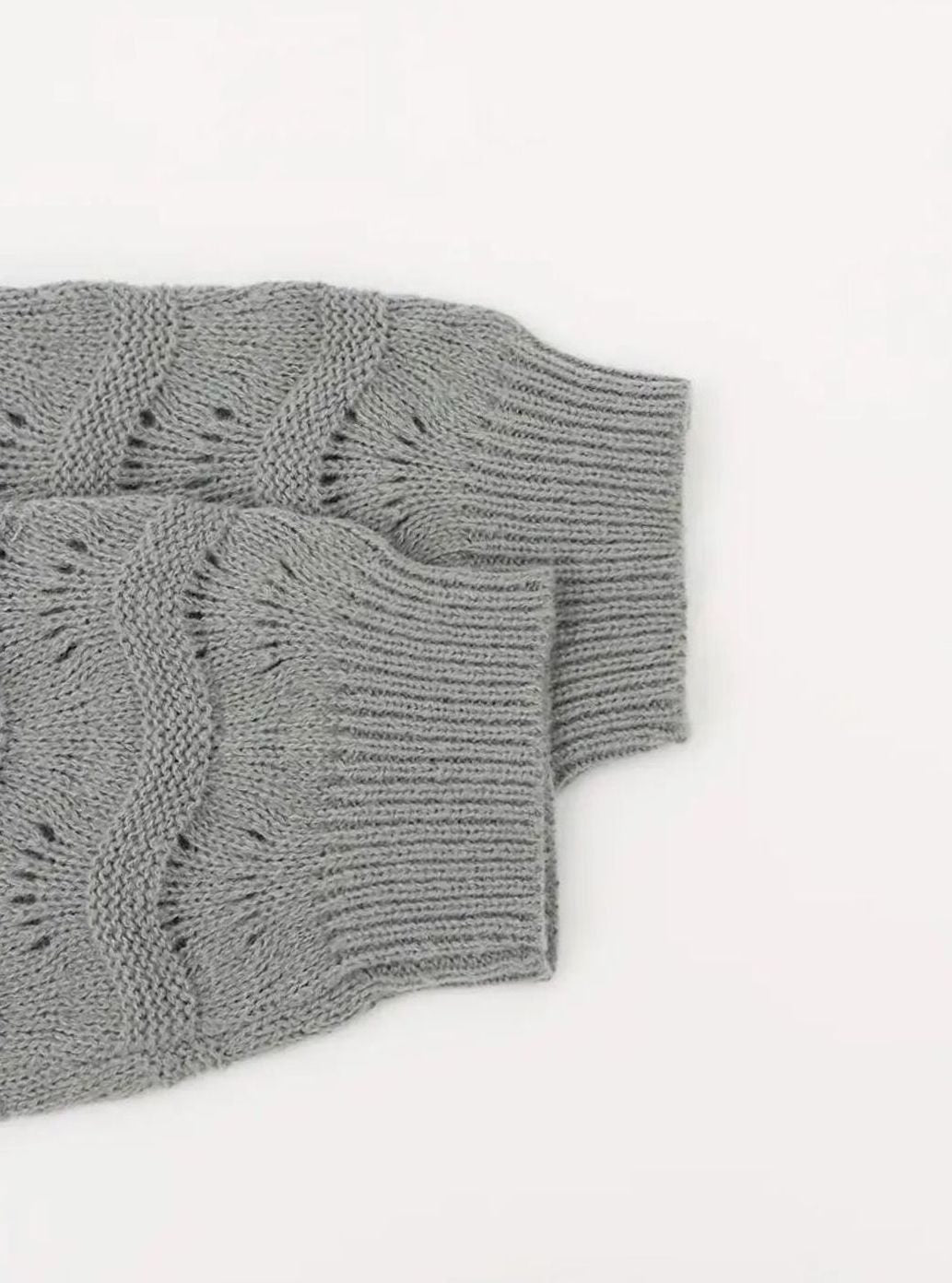 Damen Langer Strickjacke Offener Cardigan mit Strukturmuster
