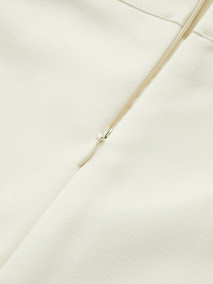 Damen Mini Rock Taillengürtel Reißverschluss
