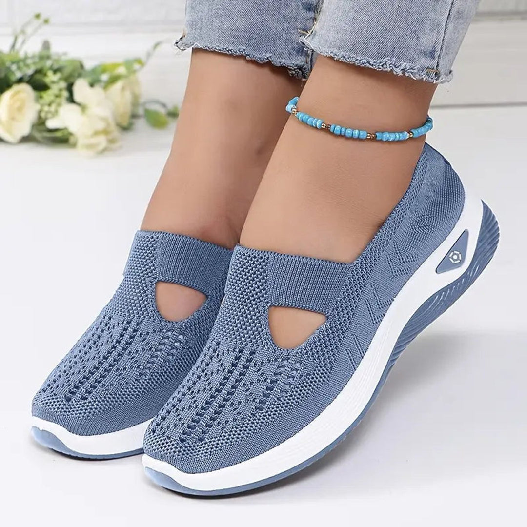 Damen Orthopädische Atmungsaktive Slip-On Komfort-Sandalen - Blue