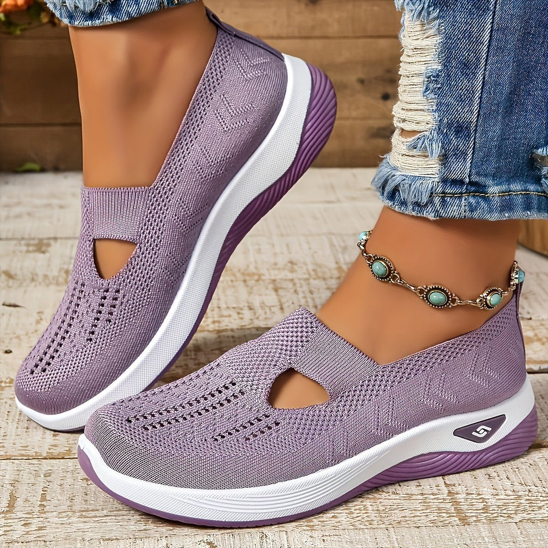 Damen Orthopädische Atmungsaktive Slip-On Komfort-Sandalen - Lilac