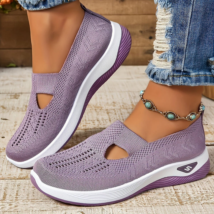 Damen Orthopädische Atmungsaktive Slip-On Komfort-Sandalen - Lilac