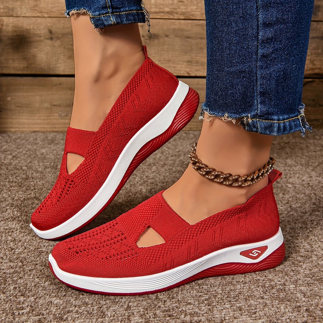 Damen Orthopädische Atmungsaktive Slip-On Komfort-Sandalen - Red
