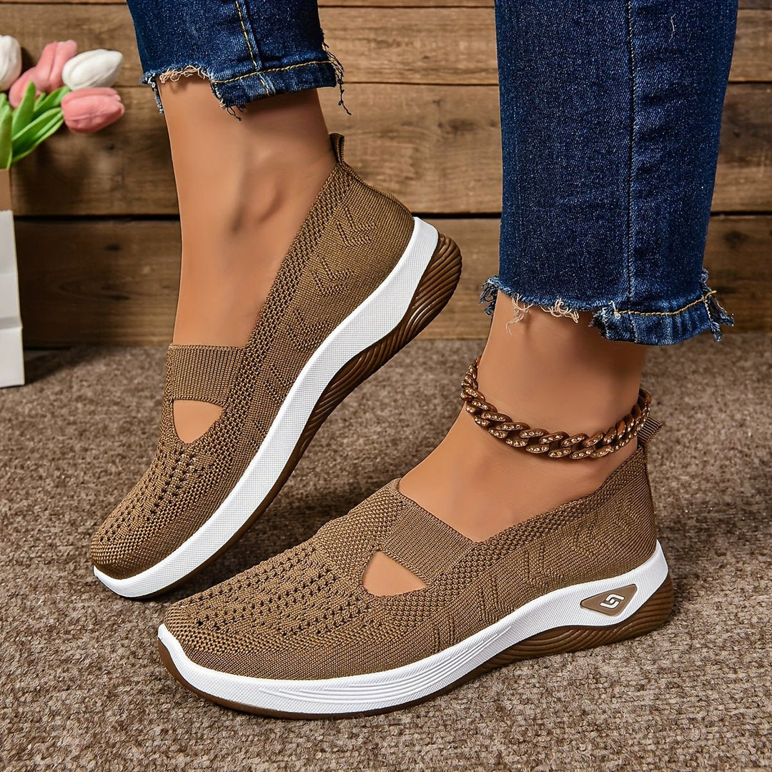 Damen Orthopädische Atmungsaktive Slip-On Komfort-Sandalen - Brown