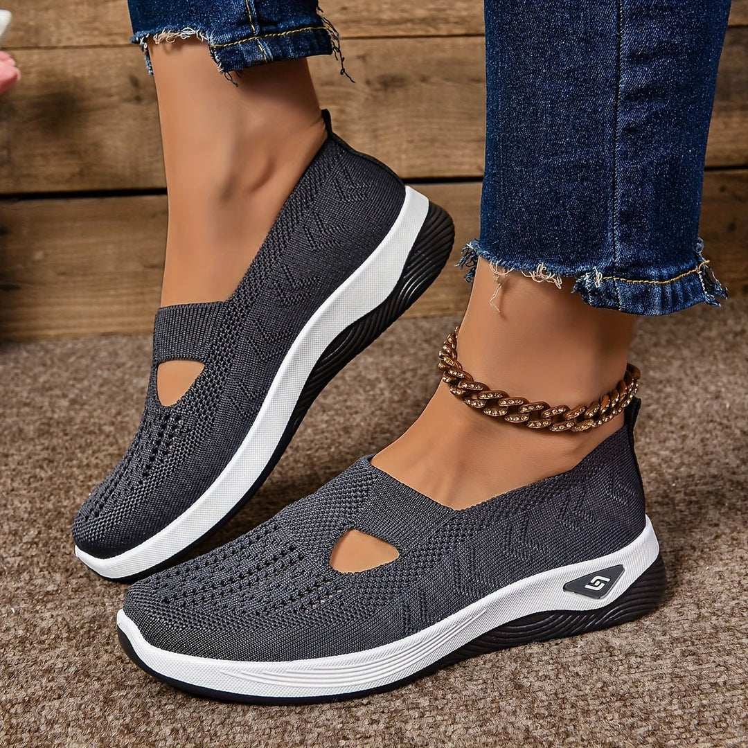 Damen Orthopädische Atmungsaktive Slip-On Komfort-Sandalen - Dark Gray
