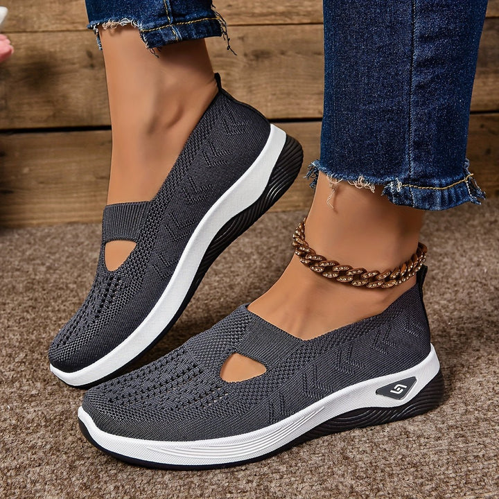 Damen Orthopädische Atmungsaktive Slip-On Komfort-Sandalen - Dark Gray