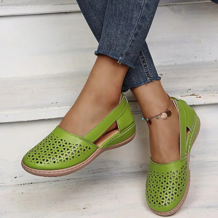 Damen Orthopädische Komfort Slip-On Schuhe - Light Green