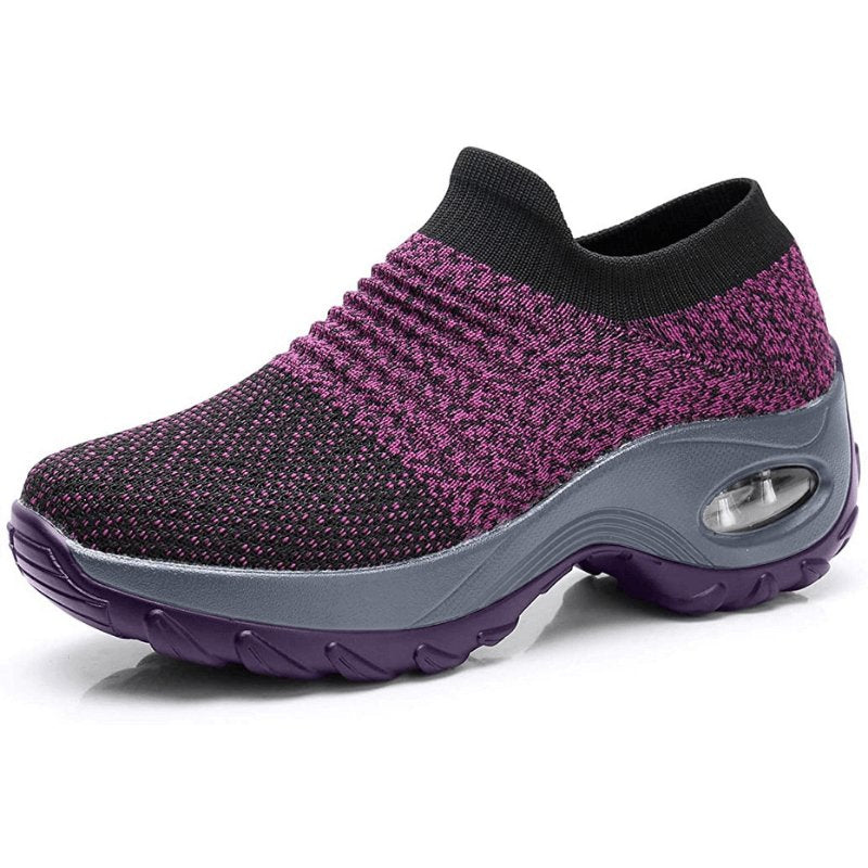 Damen Orthopädische Memory-Foam Slip-On Sneaker - Purple