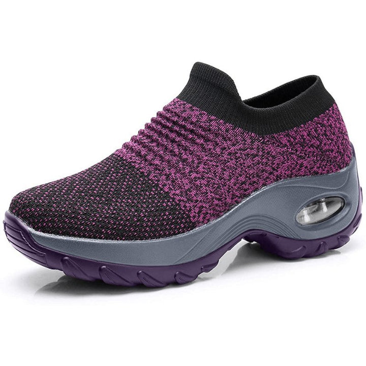 Damen Orthopädische Memory-Foam Slip-On Sneaker - Purple