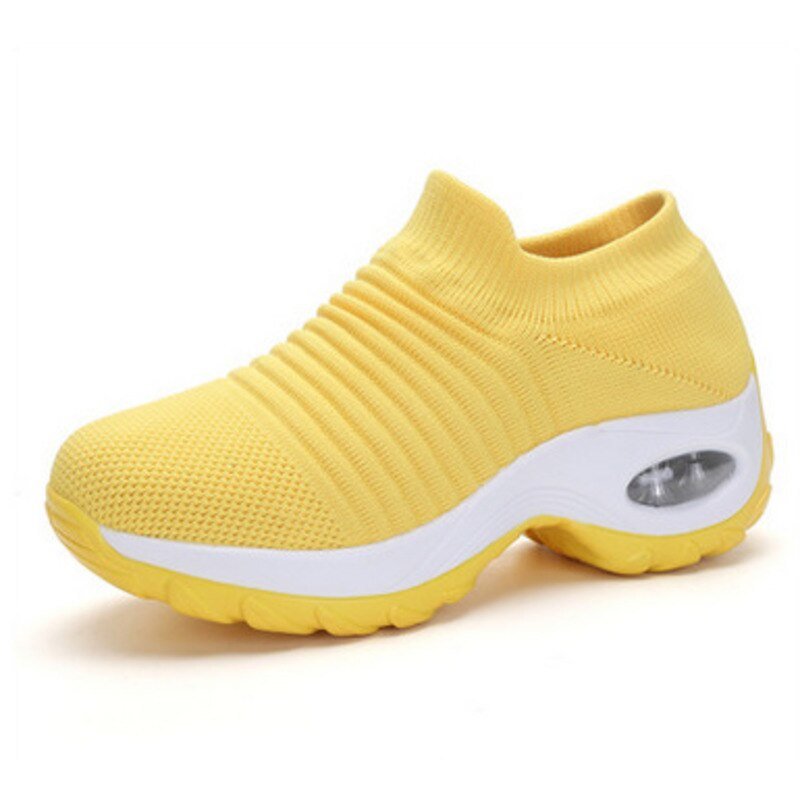 Damen Orthopädische Memory-Foam Slip-On Sneaker - Yellow