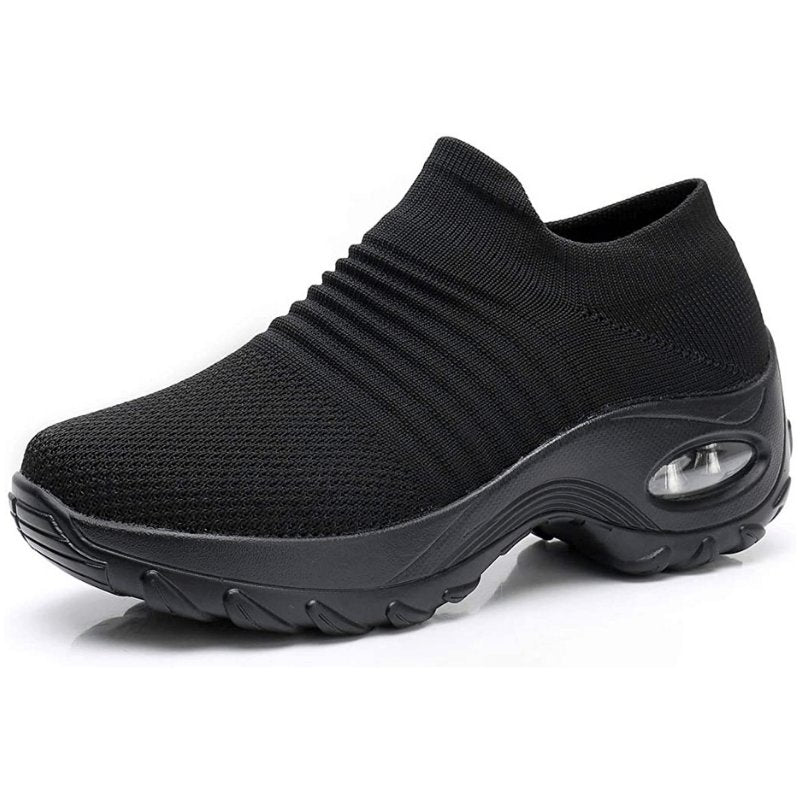 Damen Orthopädische Memory-Foam Slip-On Sneaker - All Black