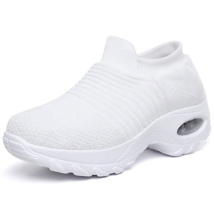 Damen Orthopädische Memory-Foam Slip-On Sneaker - All White