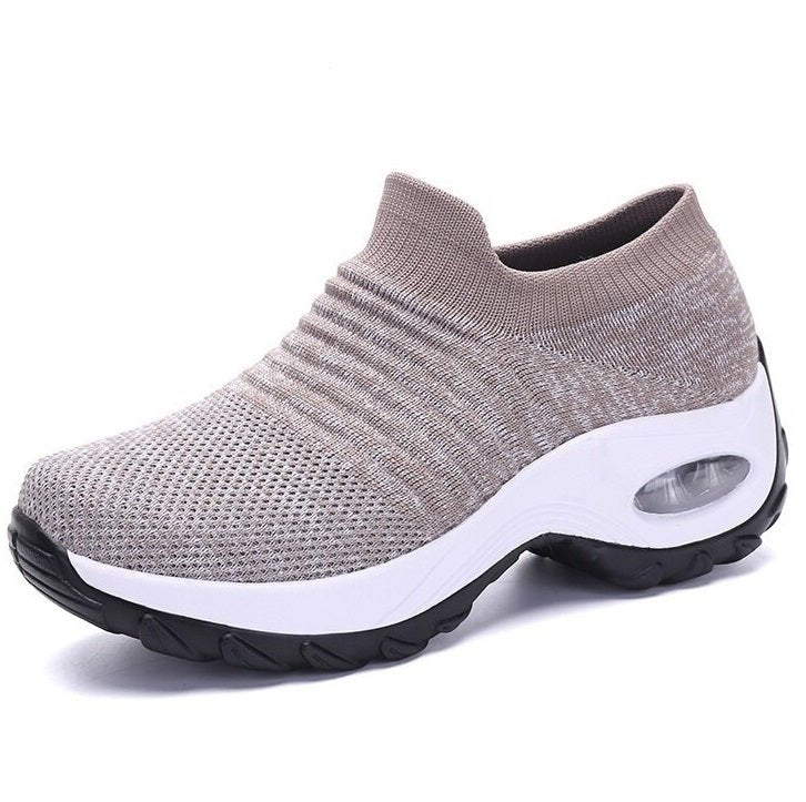 Damen Orthopädische Memory-Foam Slip-On Sneaker - Khaki