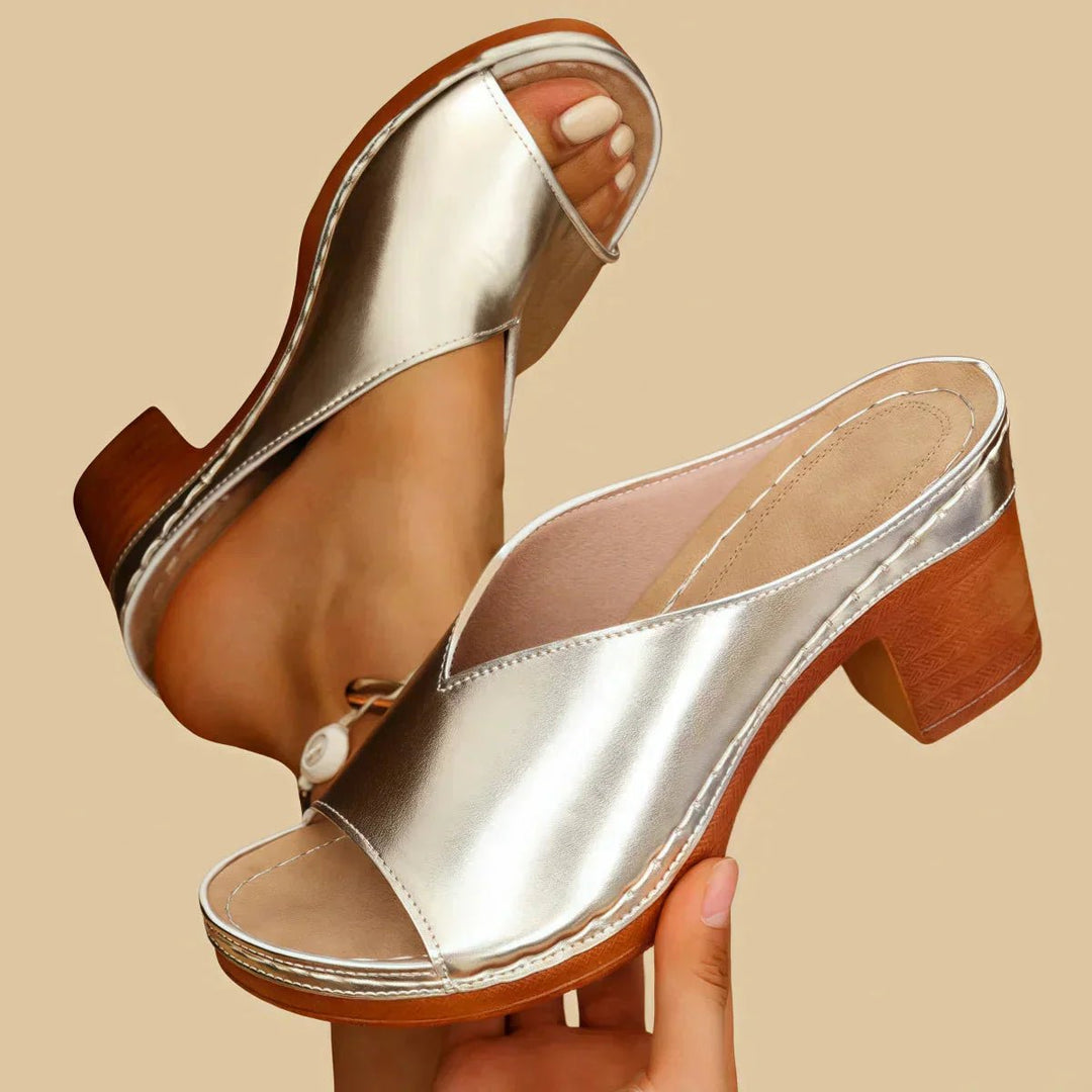 Sophie Orthopedic Slip-On Block Heel Sandals