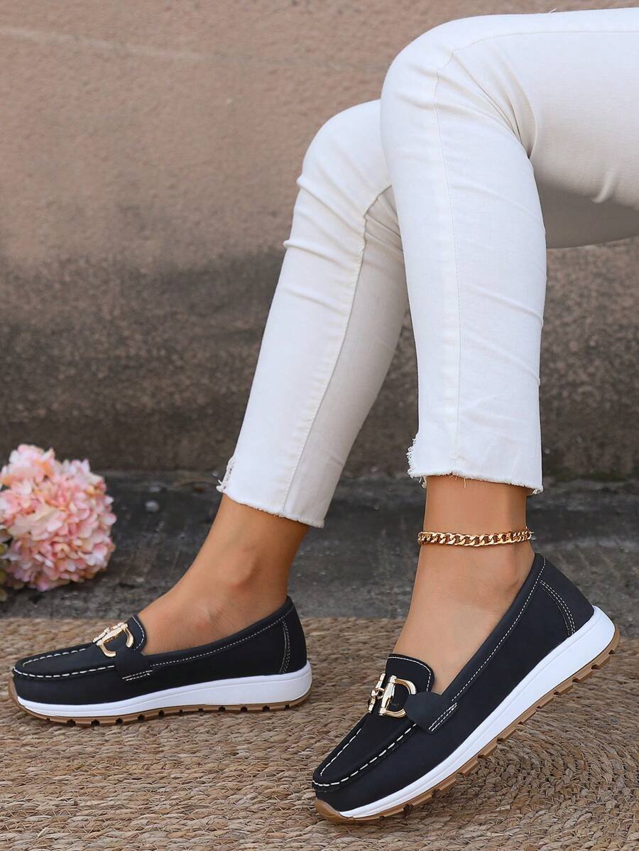Damen Orthopädische Rutschfeste Slipper mit Golddetail