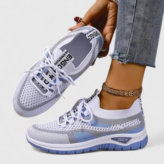Damen Orthopädische Schnürsenkel-Laufschuhe Atmungsaktive Mesh-Sneaker