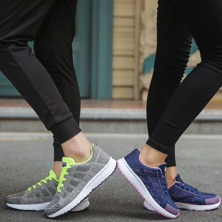 Damen Orthopädische Schnürsenkel-Sneaker Atmungsaktives Strickobermaterial