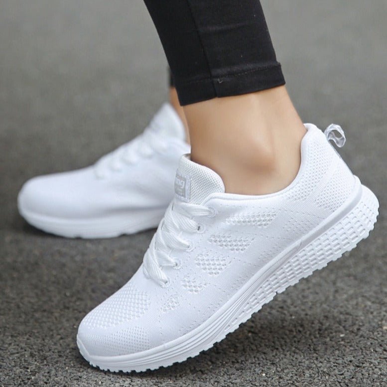 Damen Orthopädische Schnürsenkel-Sneaker Atmungsaktives Strickobermaterial
