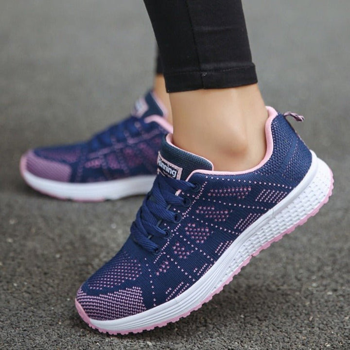 Damen Orthopädische Schnürsenkel-Sneaker Atmungsaktives Strickobermaterial