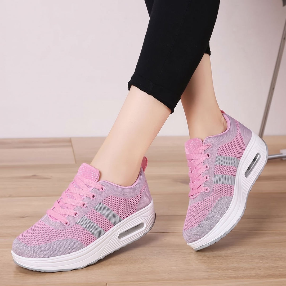 Damen Orthopädische Schuhe Leichte Mesh-Sneaker mit Luftpolster-Dämpfung - Rosa