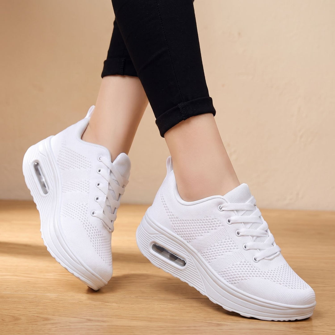 Damen Orthopädische Schuhe Leichte Mesh-Sneaker mit Luftpolster-Dämpfung - Weiß