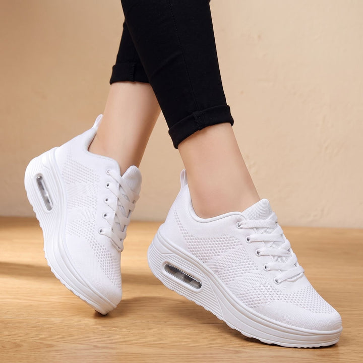 Damen Orthopädische Schuhe Leichte Mesh-Sneaker mit Luftpolster-Dämpfung - Weiß