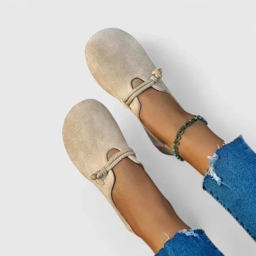 Damen Orthopädische Seildetail Slip-On Ballerinas