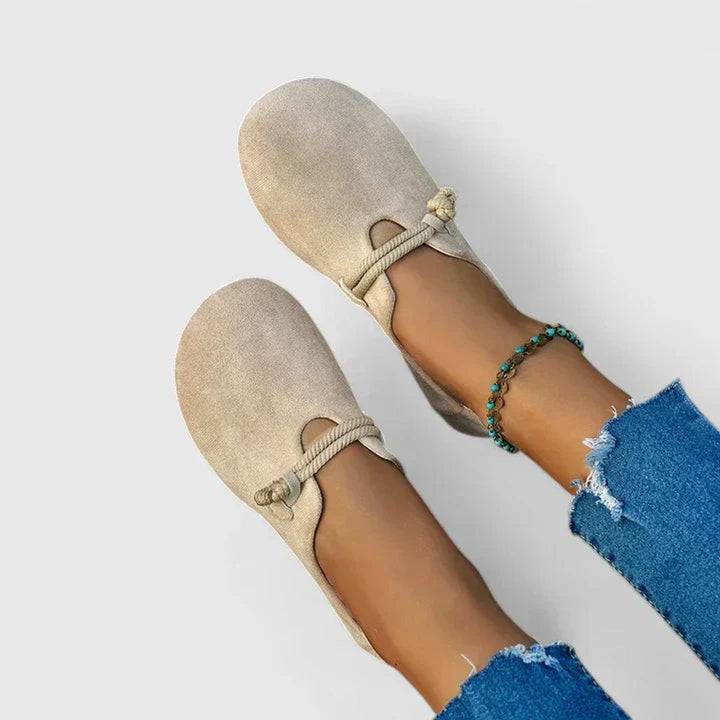 Damen Orthopädische Seildetail Slip-On Ballerinas