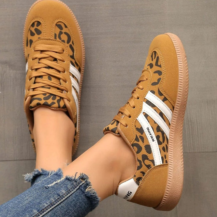Damen Orthopädische Sneaker mit Breiter Zehenbox und Schnürung