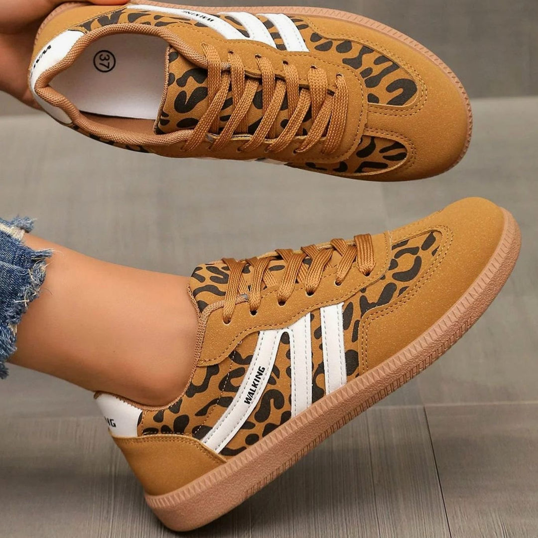 Damen Orthopädische Sneaker mit Breiter Zehenbox und Schnürung
