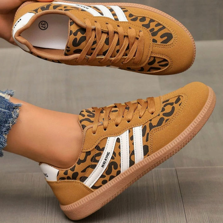 Damen Orthopädische Sneaker mit Breiter Zehenbox und Schnürung