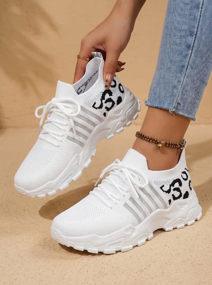 Damen Orthopädische Sneaker mit Schnürung und Dämpfung - Weiß 3