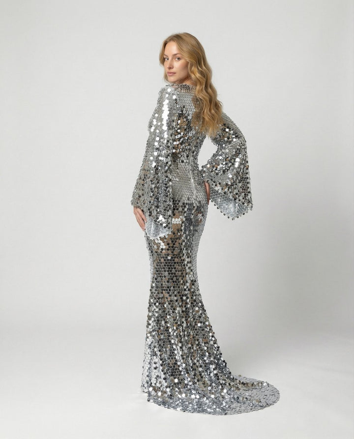 Damen Pailletten Partykleid Abendkleid glitzernd festlich