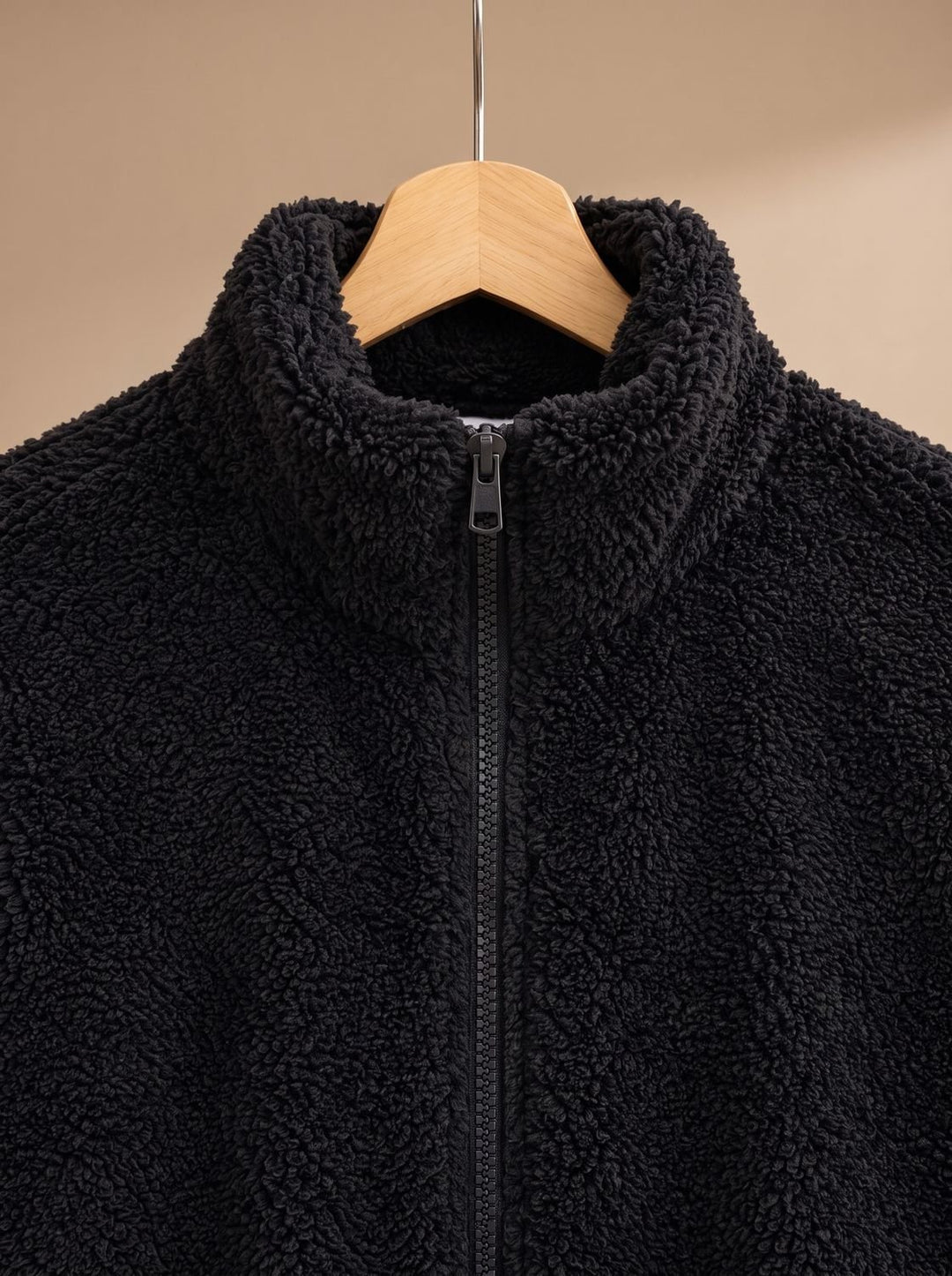 Damen Plüsch-Fleecejacke mit Stehkragen und Reißverschluss Bethany