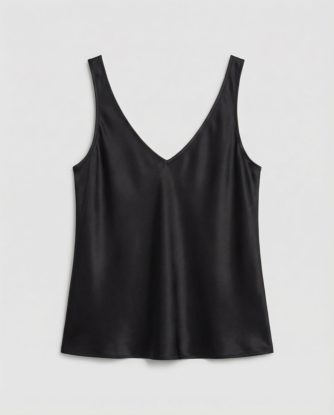 Damen Satin Camisole V-Ausschnitt Träger-Top