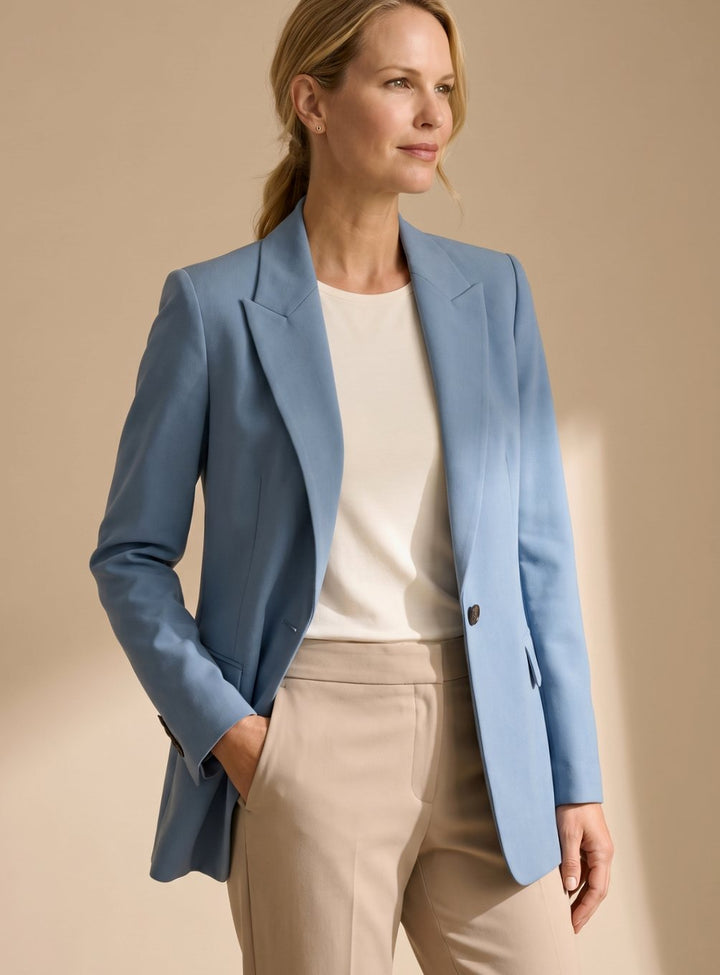 Damen Schlaghosen-Blazer-Anzug elegant zweiteiler