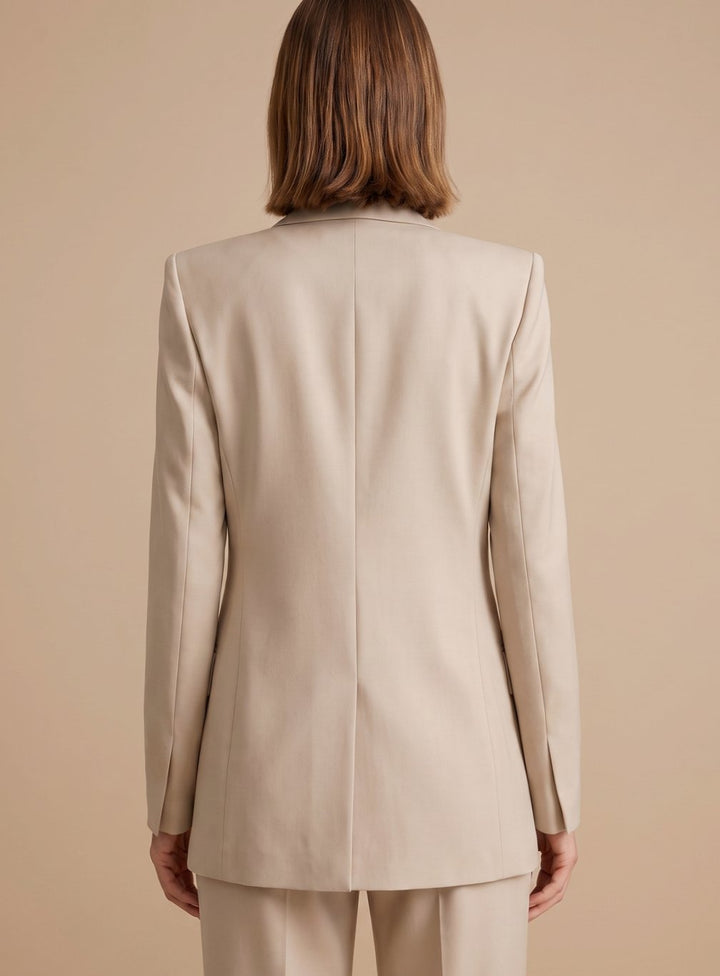 Damen Schlaghosen-Blazer-Anzug elegant zweiteiler