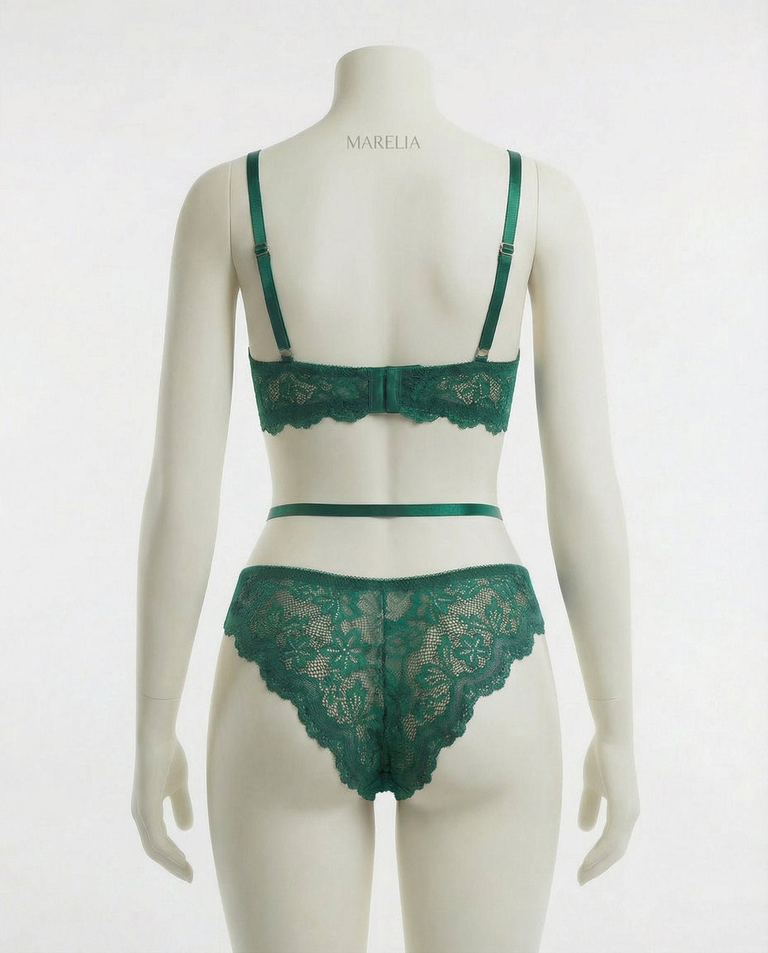 Damen Spitzen-BH Strumpfgürtel Slip Strümpfe Set