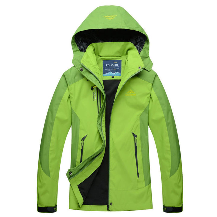 Damen Steppjacke wasserdichte Outdoor-Kapuzenjacke leicht - Grün