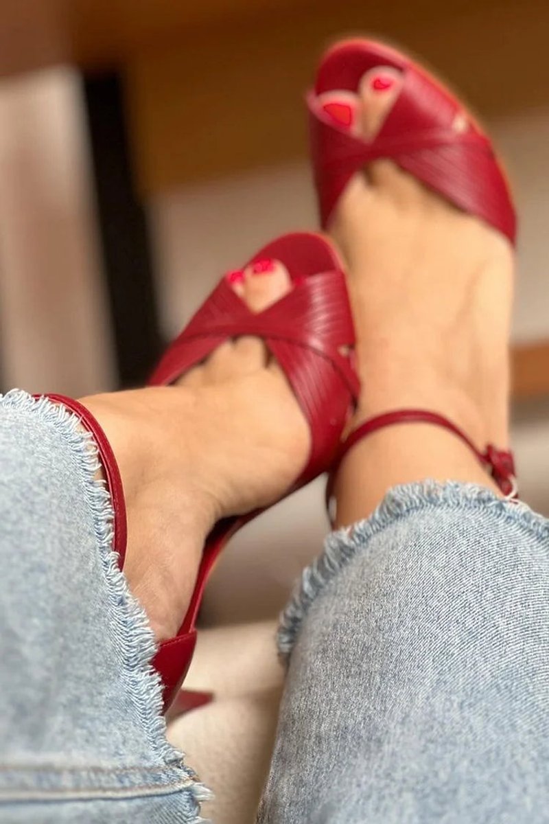 Damen Stiletto-Absatz Komfortable Sandalen mit Knöchelriemen Open Toe