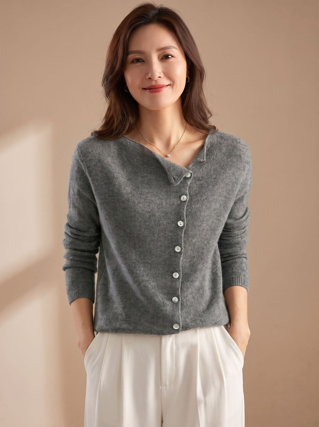 Damen Strickpullover Warm Gemütlich Klassisch