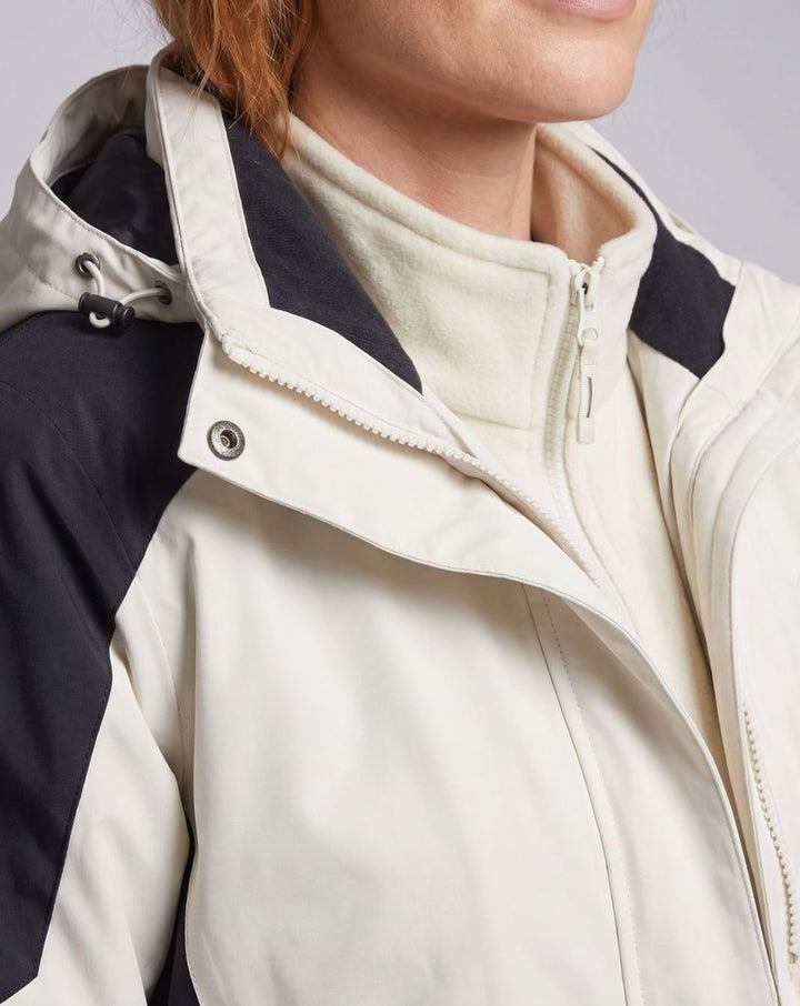 Damen Wasserdichte Outdoor-Jacke mit Kapuze Atmungsaktiv Zweilagig