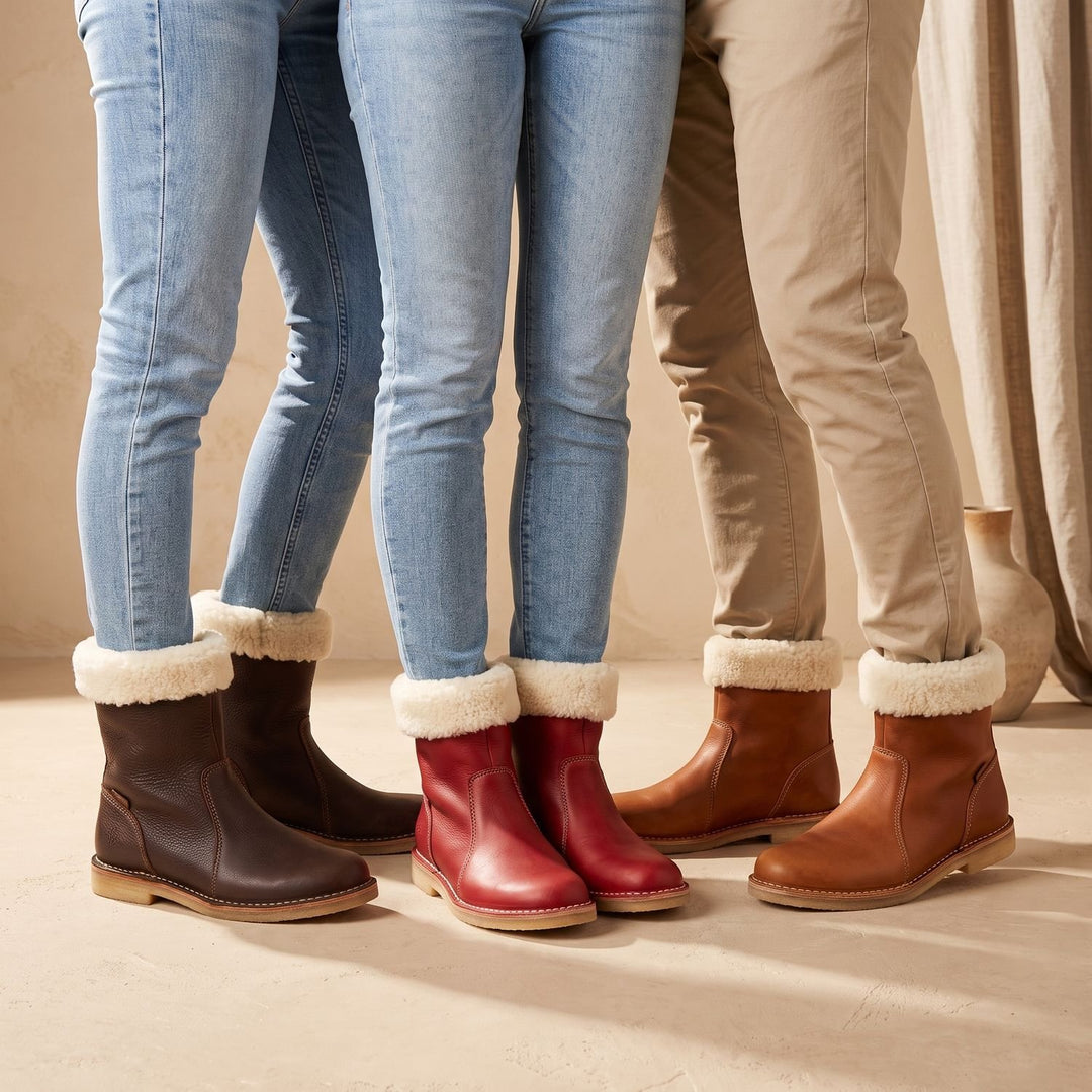 Damen Wasserdichte Winterstiefel Mid-Calf Fleecegefüttert