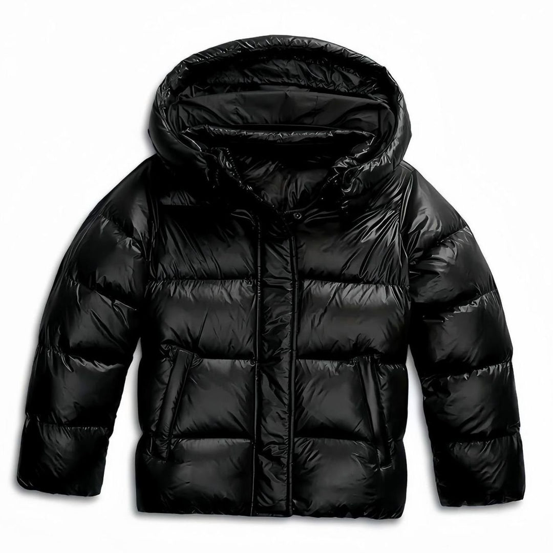 Damen Winterjacke mit fester Kapuze Gesteppte Warme Steppjacke