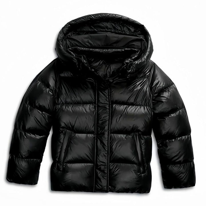 Damen Winterjacke mit fester Kapuze Gesteppte Warme Steppjacke